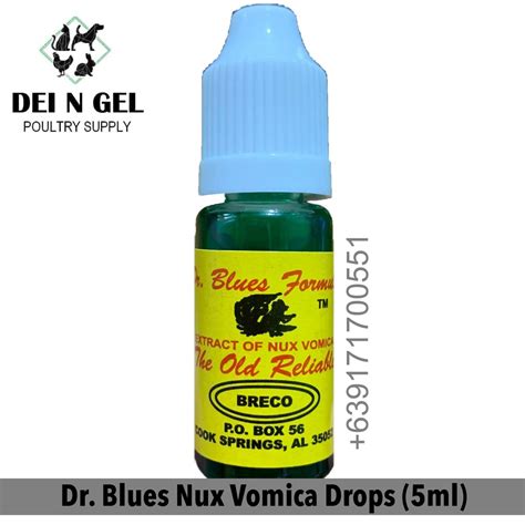 The dosage and potency of the medicine depend on the individual case. . Dr blues nux vomica drops dosage